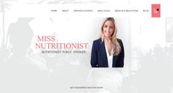 Desktop Screenshot of missnutritionist.com
